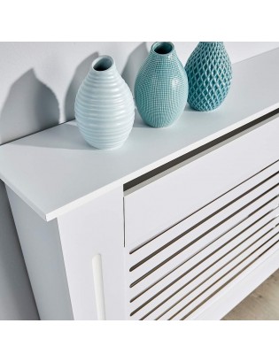 Cache Radiateur MODERNE BLANC DENTON